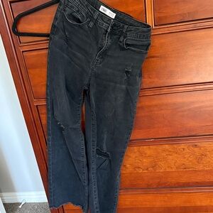 YMI Women's Black Flare Jeans